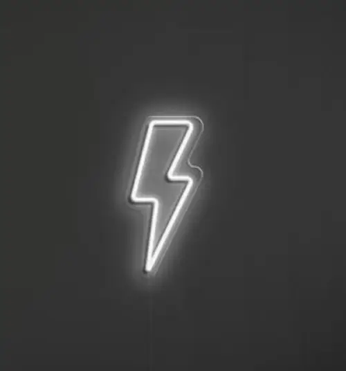 Neon sign Bliksem Lightning - Afbeelding 2