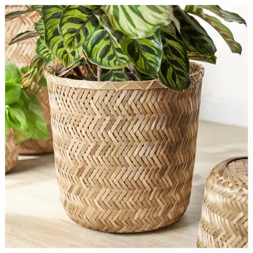 Plantenpot bamboe 24 cm - Afbeelding 3