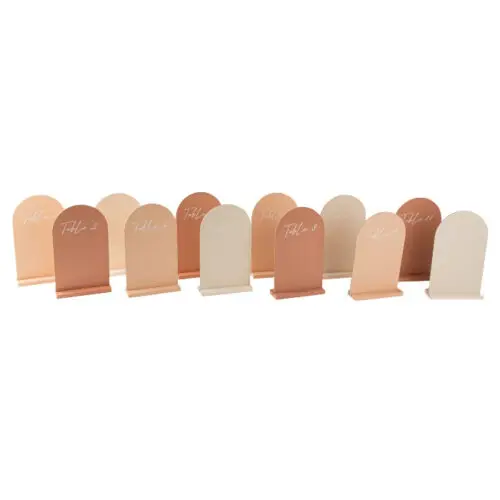 Tafelnummer  Curved Aardetinten 1 t/m 12 - Afbeelding 2