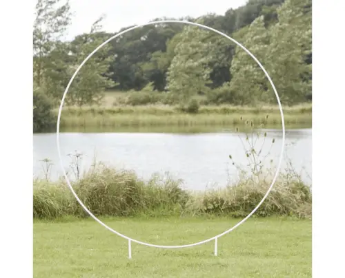 Backdrop frame cirkel Wit