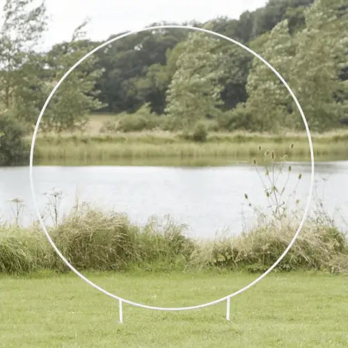 Backdrop frame cirkel Wit
