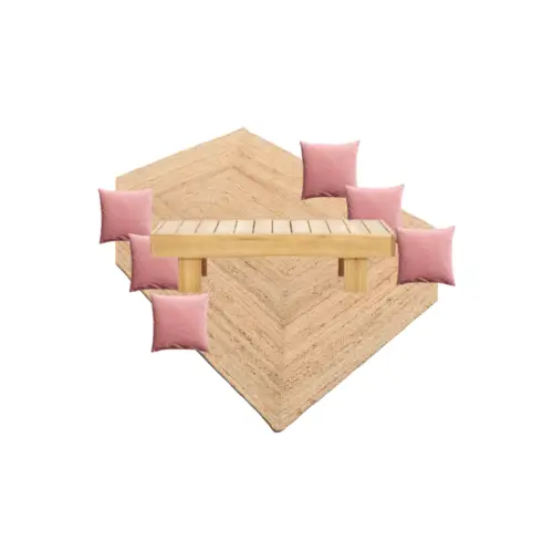 Lounge pakket Picknick Pink