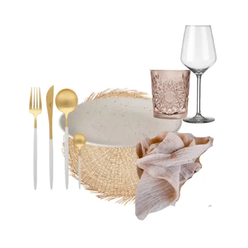 Tafelsetting Boho Beige