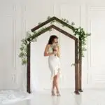 Backdrop House of wedding  hout