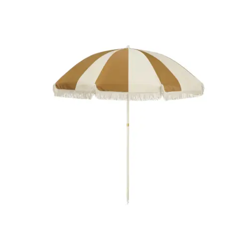 Parasol Oker gestreept