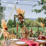 Backdrop prieel driehoek hout - Afbeelding 4