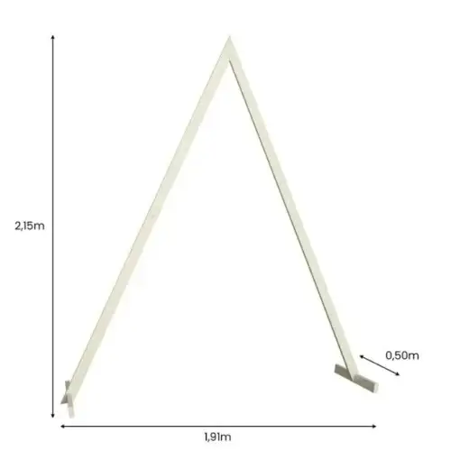 Backdrop prieel driehoek hout - Afbeelding 2