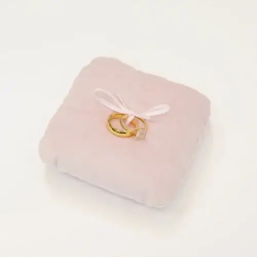 Ringkussen velvet roze