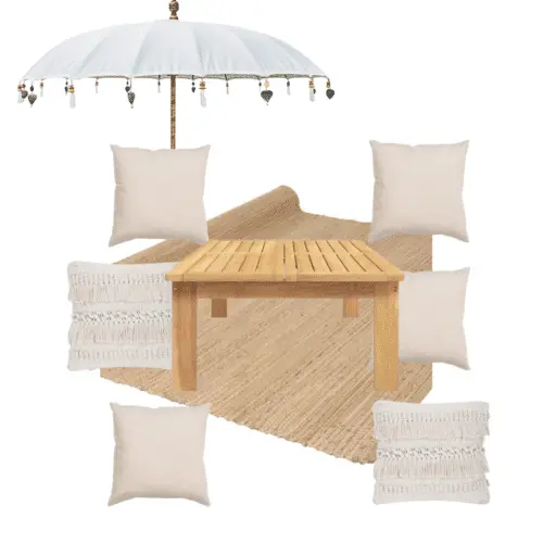 Lounge pakket Picknick Boho wit