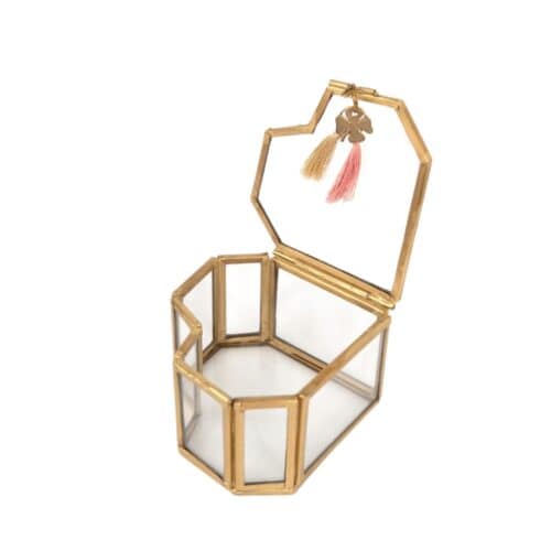 Ringendoosje hart goud - Afbeelding 2