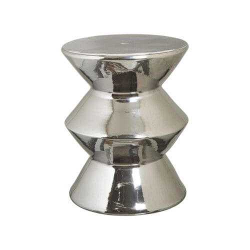 Bijzettafel Metallic zilver
