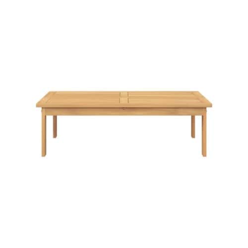 Picknicktafel laag hout naturel - Afbeelding 2