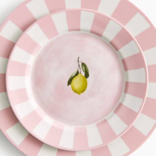 Dinerbord Roze Streep 28cm