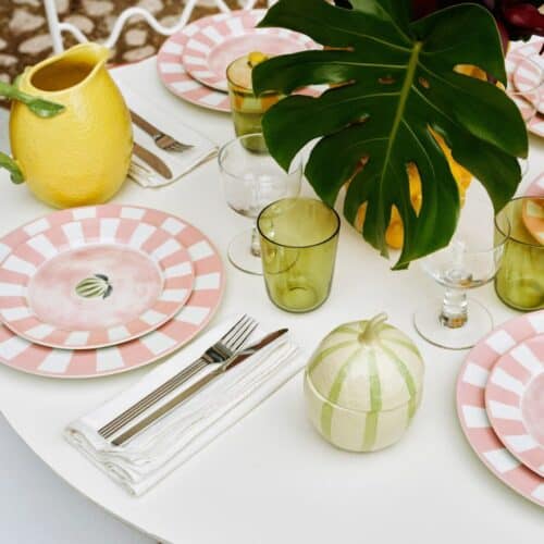 Dinerbord Roze Citroen 21cm - Afbeelding 3