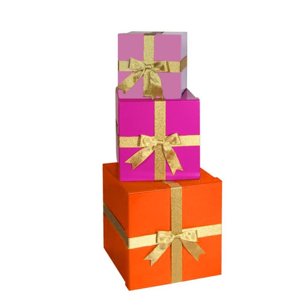 Vierkante Cadeaudozen Set – Sinterklaas Decoratie
