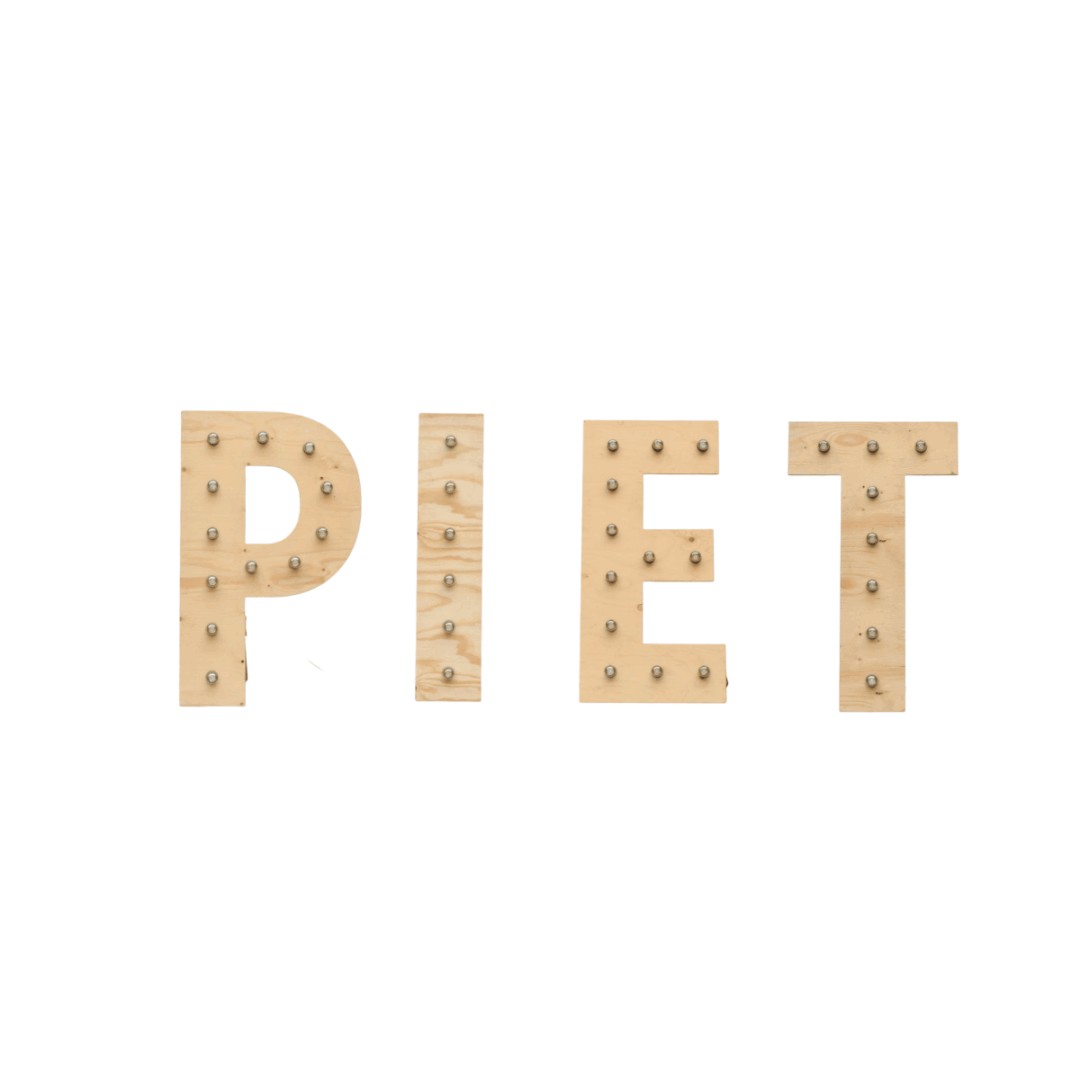 Lichtletters XL PIET