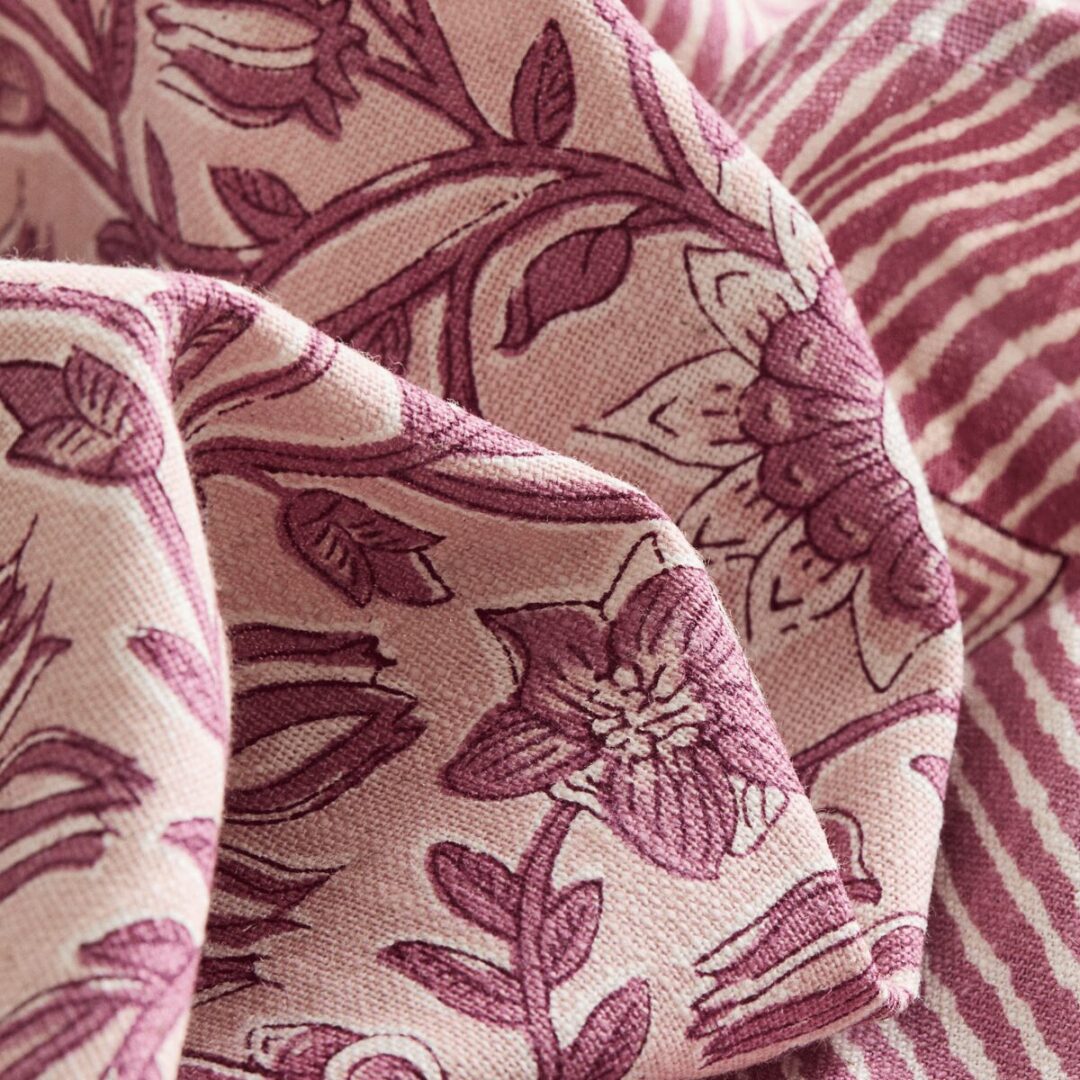 Servet Fleur roze rood - Afbeelding 2