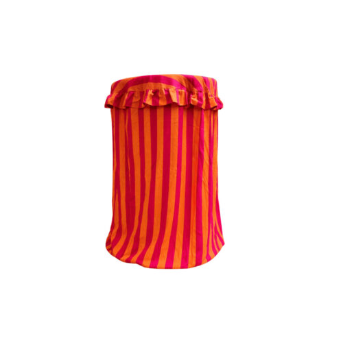 Linnen statafelkleed Orange Pink