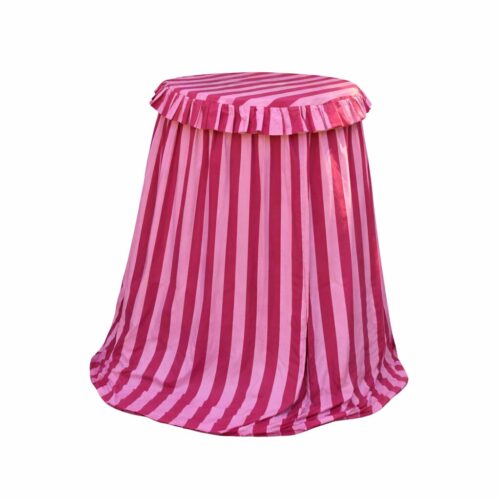 Linnen statafelkleed Red Pink