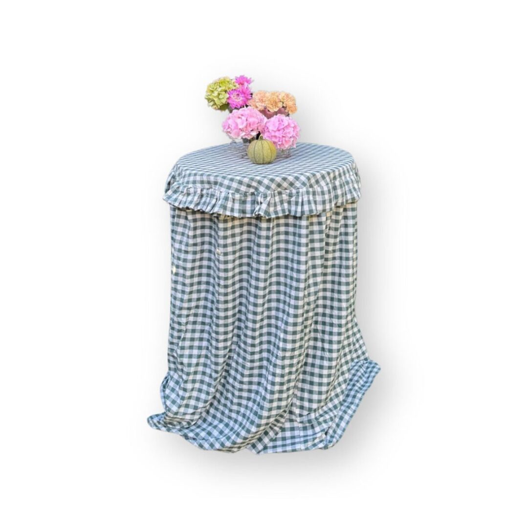 Linnen statafelkleed Geruit