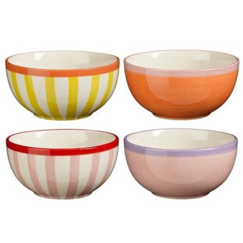 Kom kleurrijk – Fiesta servies geel, oranje, rood & roze (4 assorti)