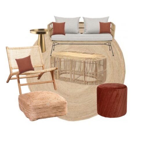 Lounge pakket Riva Roest