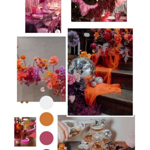 21 diner pakket - Orange Pink