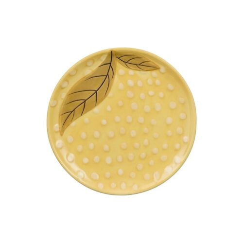 Bord Citroen geel 20,5 cm