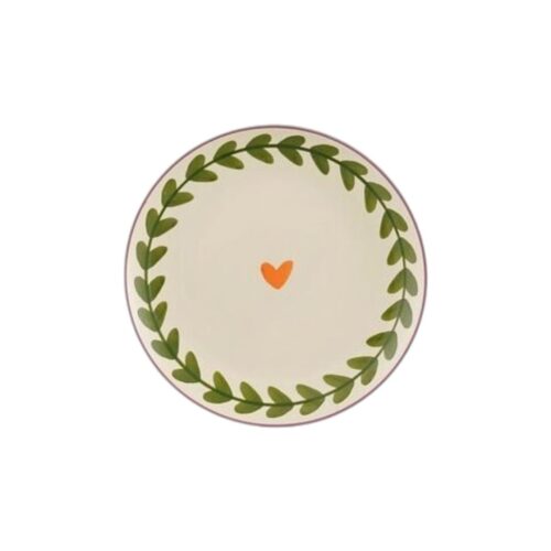 Bord Hartje Groen 20,5 cm
