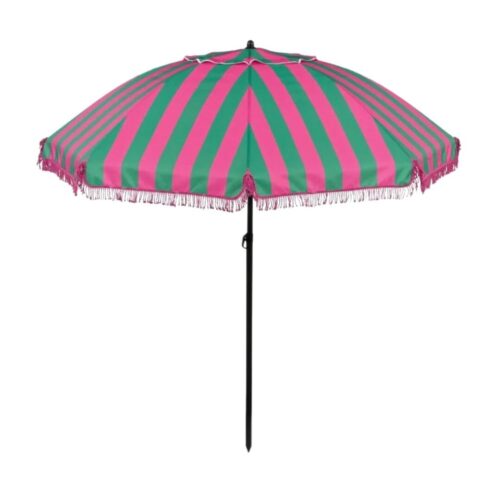 Parasol Groen Roze gestreept