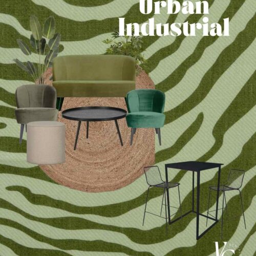 Loungehoek met statafel - Urban Industrial