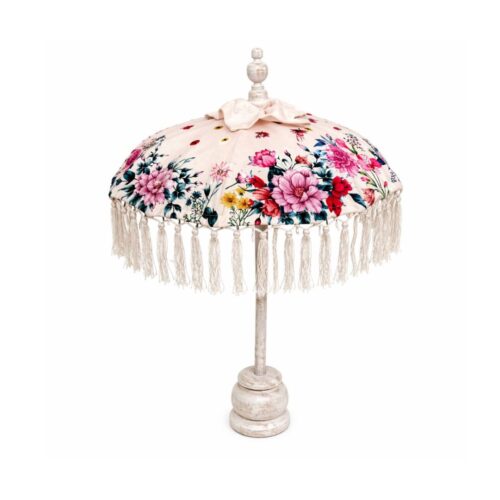 Tafelparasol Beige – Boho Bloom (Tafelmodel)