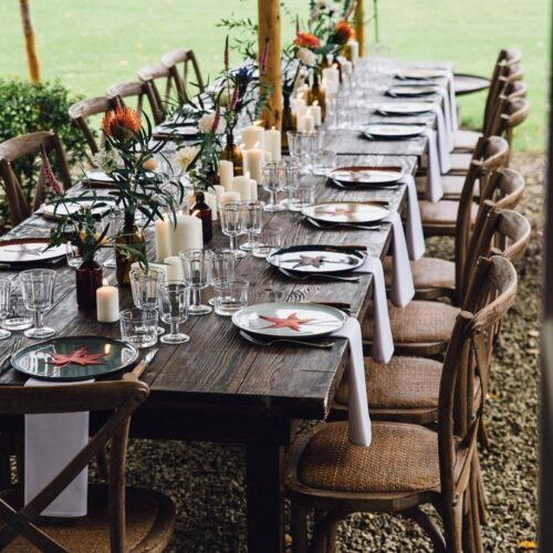 Rustieke houten tafel