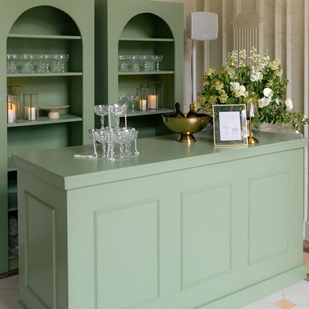 Bar met achterwand groen - Afbeelding 3